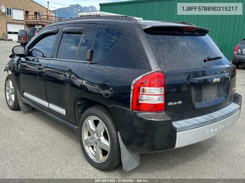 1J8FF57B89D215217 2009 Jeep Compass Limited