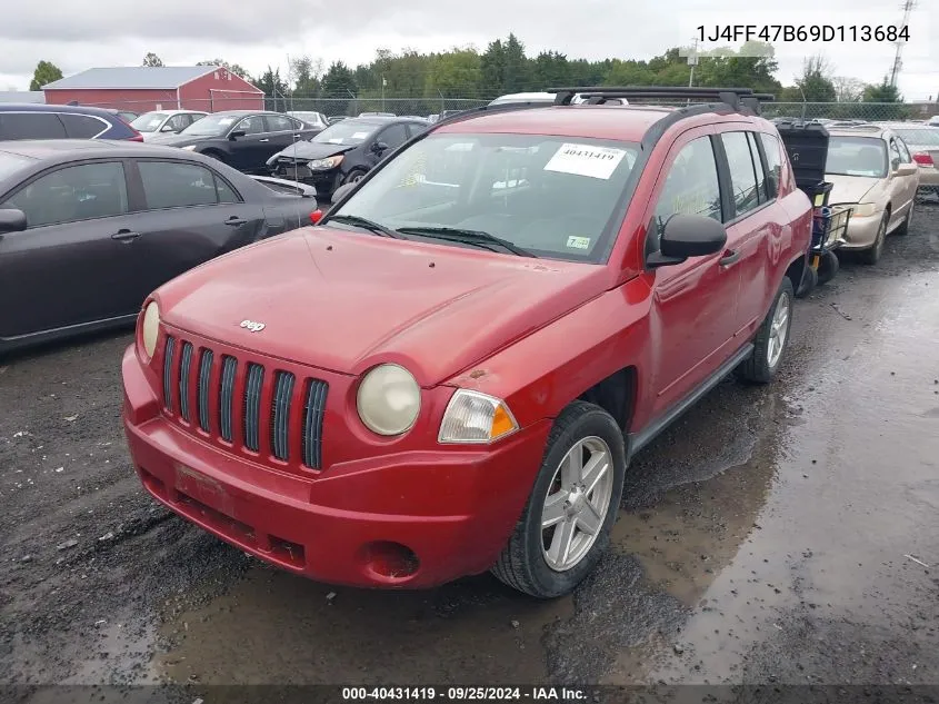 1J4FF47B69D113684 2009 Jeep Compass Sport