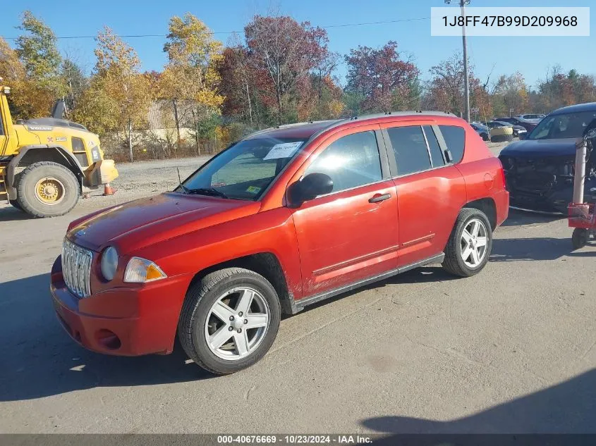 2009 Jeep Compass Sport VIN: 1J8FF47B99D209968 Lot: 40676669