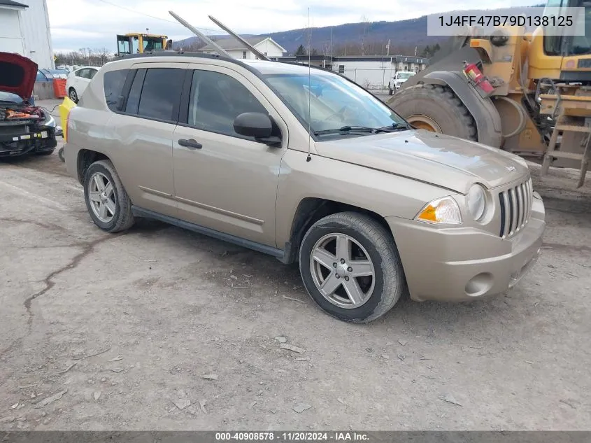 2009 Jeep Compass Sport VIN: 1J4FF47B79D138125 Lot: 40908578