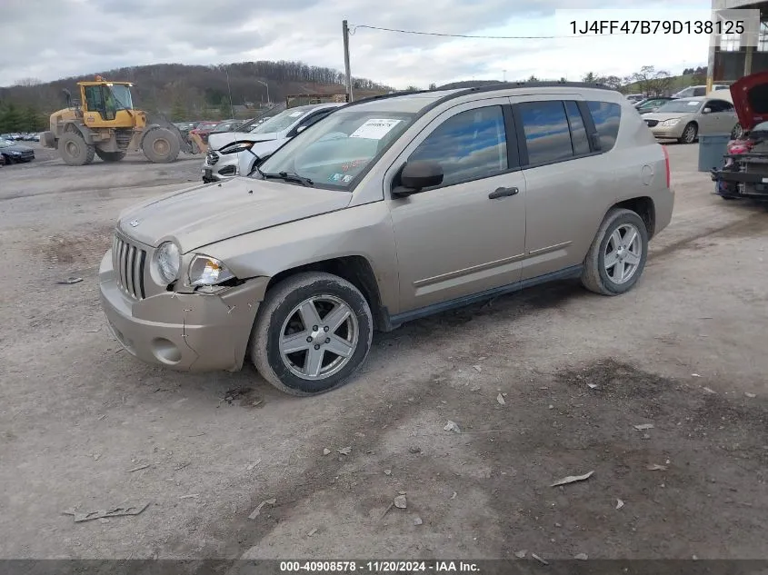 2009 Jeep Compass Sport VIN: 1J4FF47B79D138125 Lot: 40908578