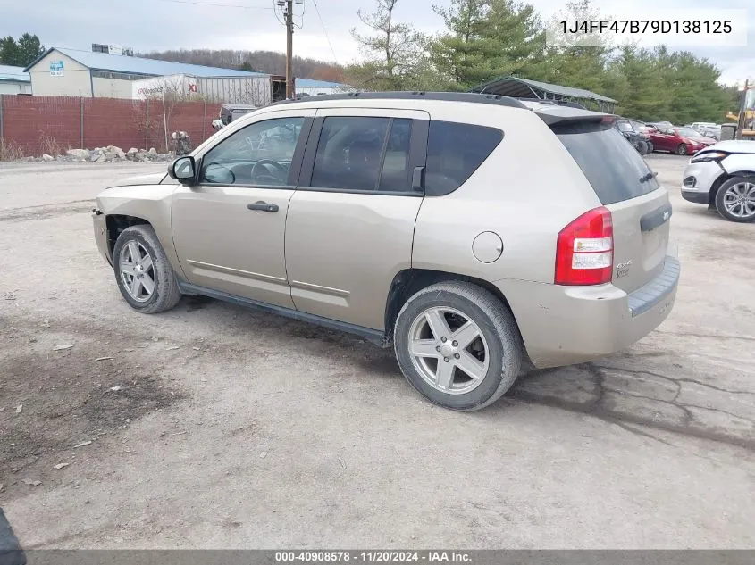 2009 Jeep Compass Sport VIN: 1J4FF47B79D138125 Lot: 40908578