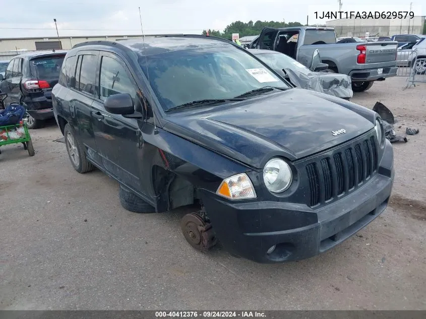 2010 Jeep Compass Sport VIN: 1J4NT1FA3AD629579 Lot: 40412376