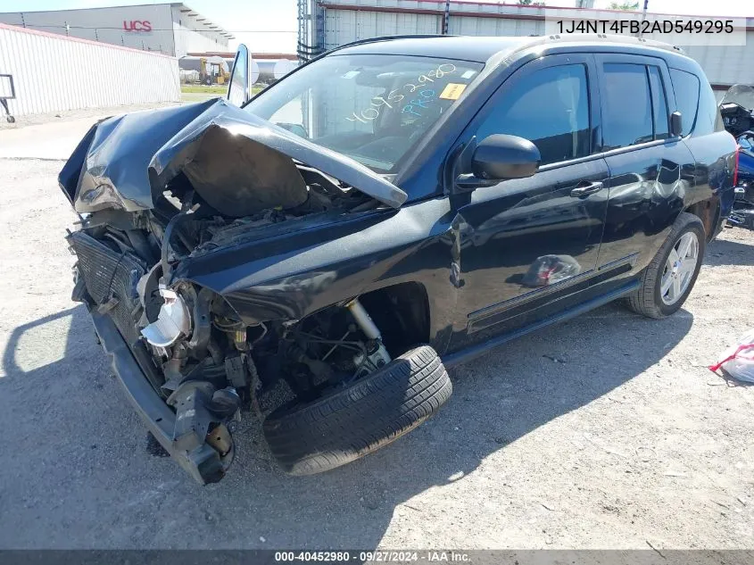 2010 Jeep Compass Sport VIN: 1J4NT4FB2AD549295 Lot: 40452980