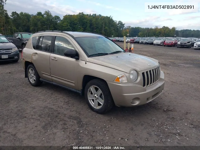 2010 Jeep Compass Sport VIN: 1J4NT4FB3AD502891 Lot: 40485531