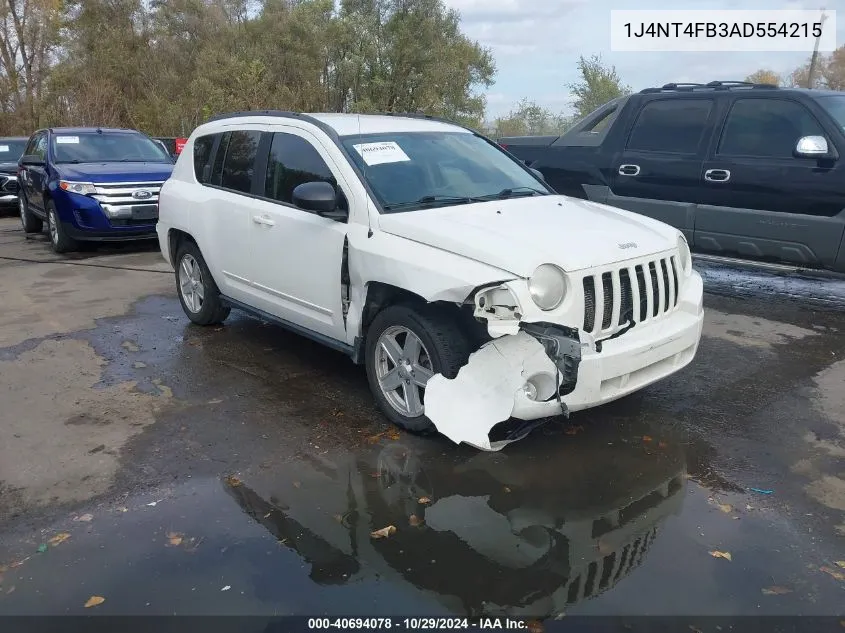 2010 Jeep Compass Sport VIN: 1J4NT4FB3AD554215 Lot: 40694078