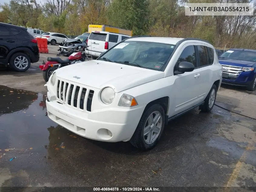 2010 Jeep Compass Sport VIN: 1J4NT4FB3AD554215 Lot: 40694078