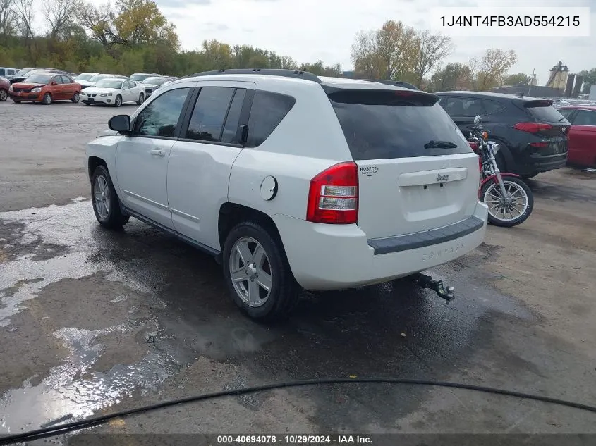 2010 Jeep Compass Sport VIN: 1J4NT4FB3AD554215 Lot: 40694078