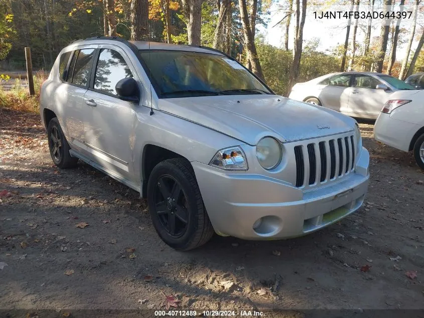 2010 Jeep Compass Sport VIN: 1J4NT4FB3AD644397 Lot: 40712489