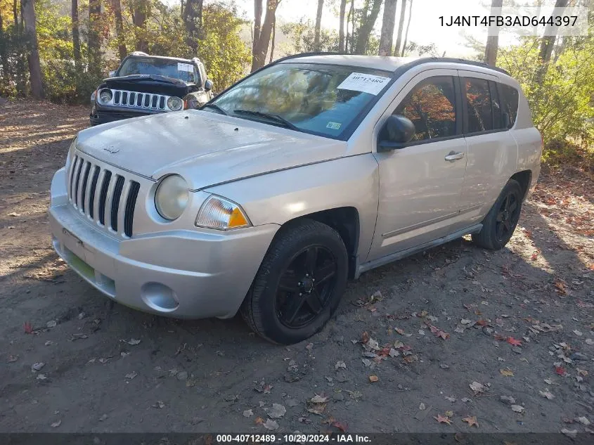 2010 Jeep Compass Sport VIN: 1J4NT4FB3AD644397 Lot: 40712489