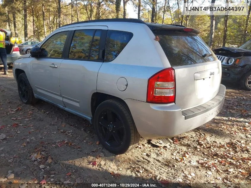 2010 Jeep Compass Sport VIN: 1J4NT4FB3AD644397 Lot: 40712489