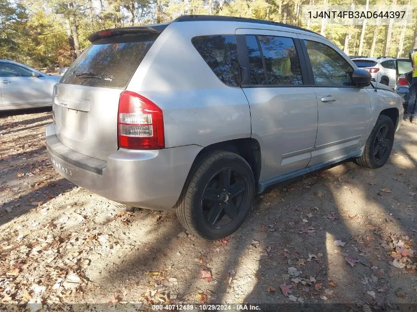 2010 Jeep Compass Sport VIN: 1J4NT4FB3AD644397 Lot: 40712489