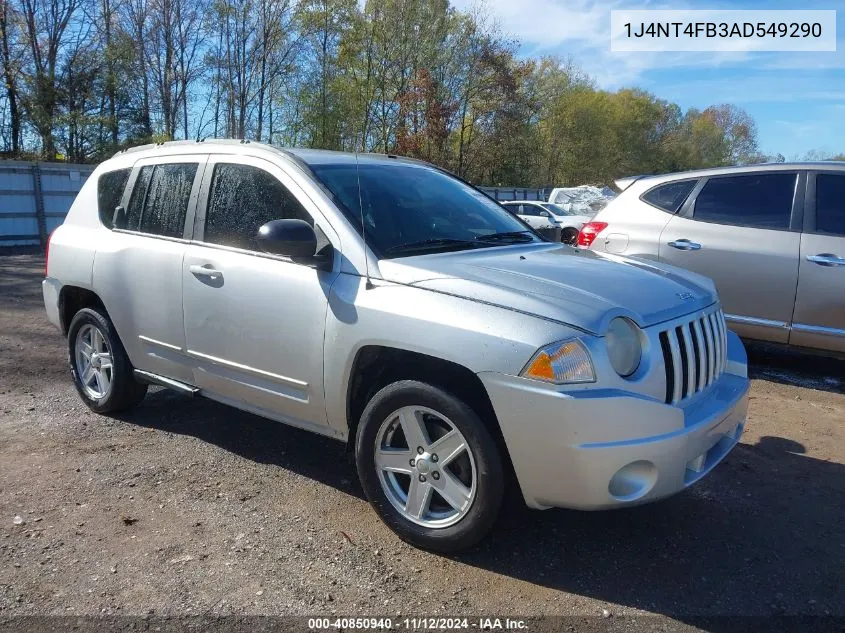 2010 Jeep Compass Sport VIN: 1J4NT4FB3AD549290 Lot: 40850940