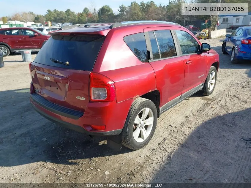 2011 Jeep Compass VIN: 1J4NT4FB2BD137055 Lot: 12126755