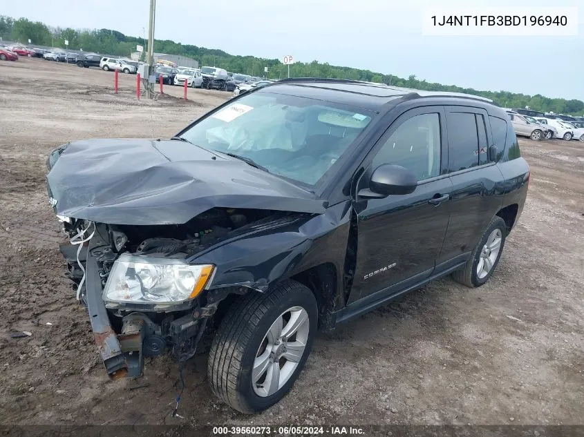 2011 Jeep Compass VIN: 1J4NT1FB3BD196940 Lot: 39560273