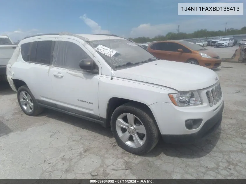 2011 Jeep Compass VIN: 1J4NT1FAXBD138413 Lot: 39734932