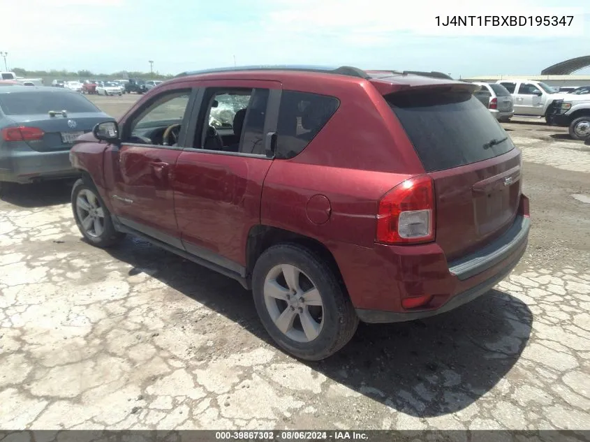 1J4NT1FBXBD195347 2011 Jeep Compass