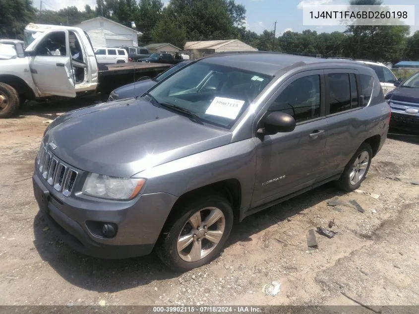 1J4NT1FA6BD260198 2011 Jeep Compass