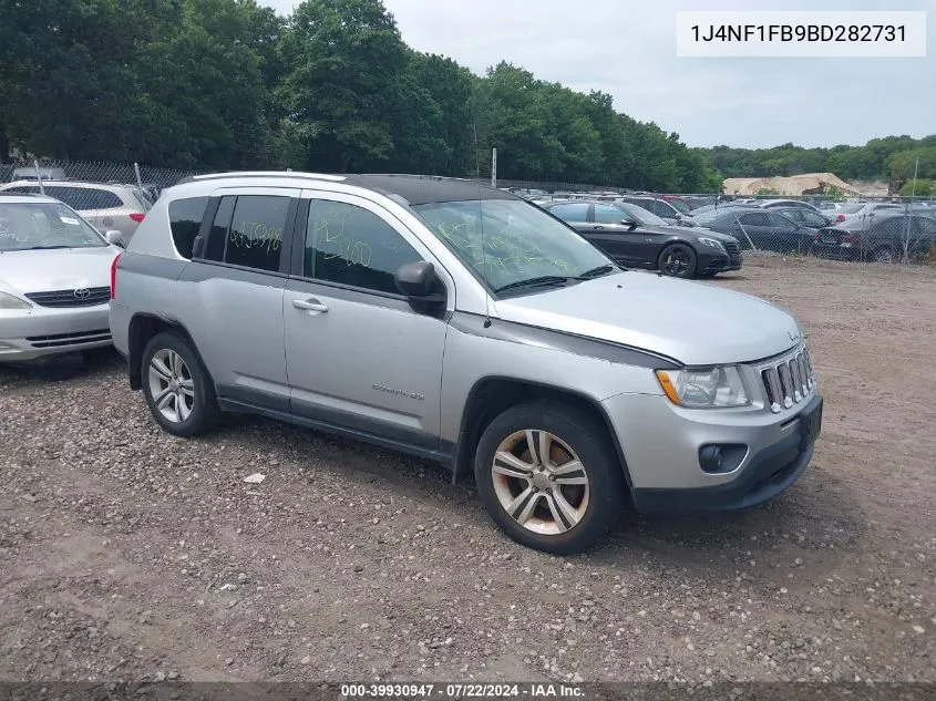 2011 Jeep Compass VIN: 1J4NF1FB9BD282731 Lot: 39930947