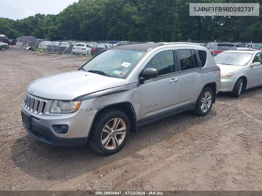 2011 Jeep Compass VIN: 1J4NF1FB9BD282731 Lot: 39930947