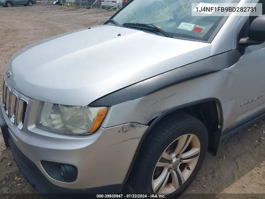 2011 Jeep Compass VIN: 1J4NF1FB9BD282731 Lot: 39930947