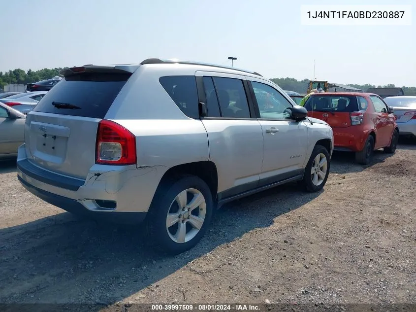 1J4NT1FA0BD230887 2011 Jeep Compass