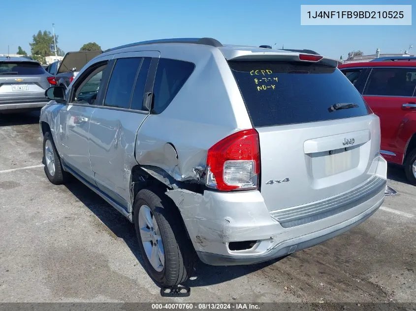 2011 Jeep Compass VIN: 1J4NF1FB9BD210525 Lot: 40070760