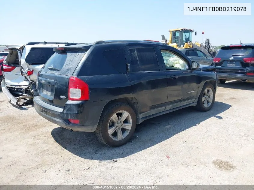 1J4NF1FB0BD219078 2011 Jeep Compass Sport