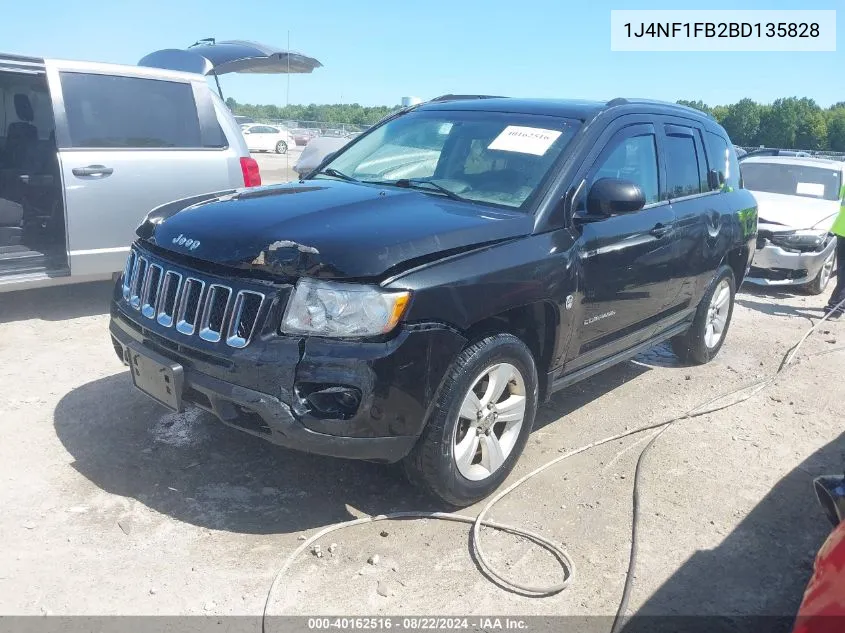 2011 Jeep Compass VIN: 1J4NF1FB2BD135828 Lot: 40162516