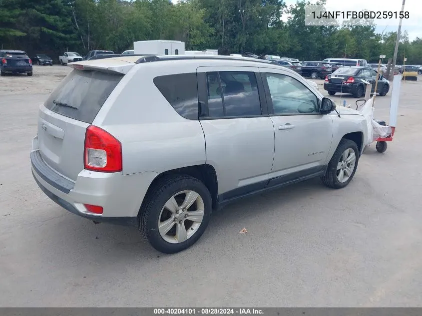 1J4NF1FB0BD259158 2011 Jeep Compass