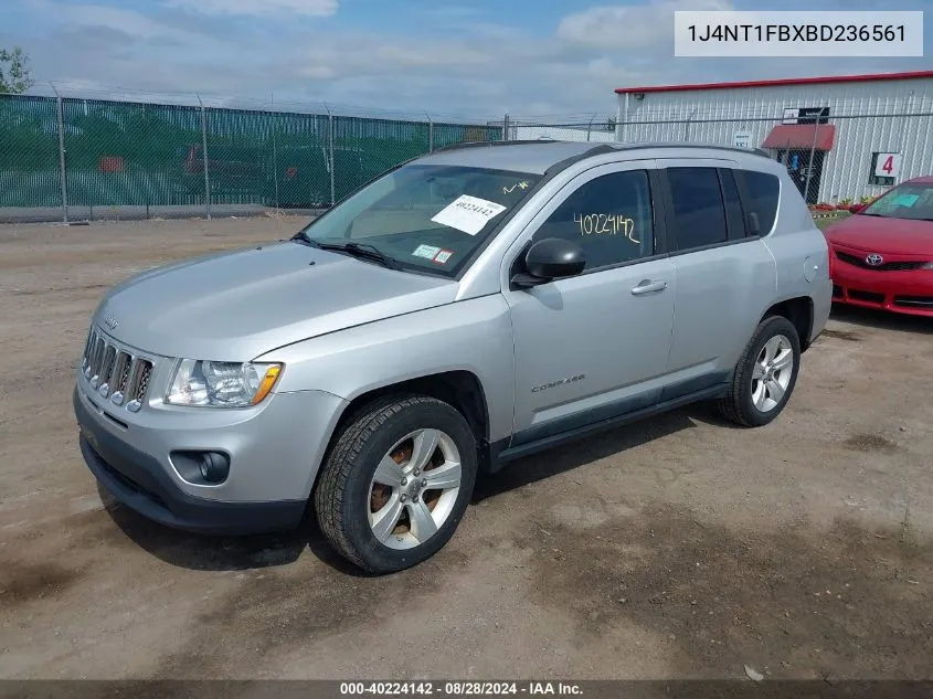 2011 Jeep Compass VIN: 1J4NT1FBXBD236561 Lot: 40224142