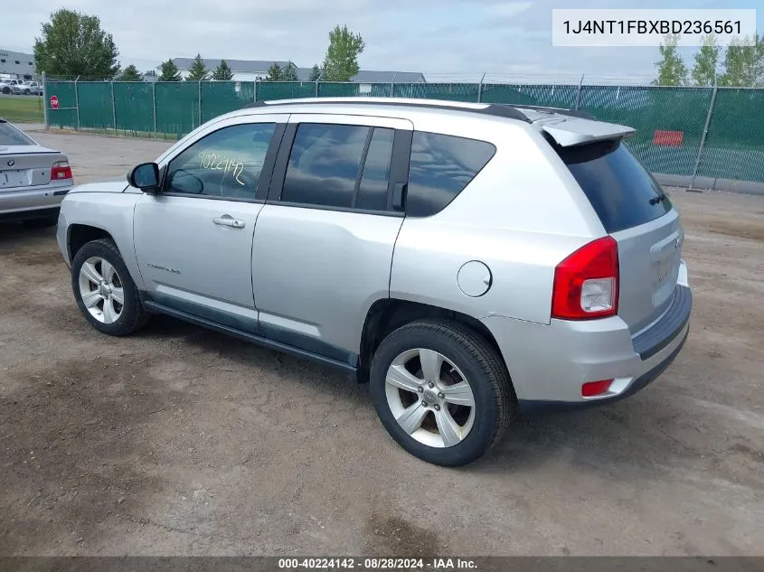 2011 Jeep Compass VIN: 1J4NT1FBXBD236561 Lot: 40224142