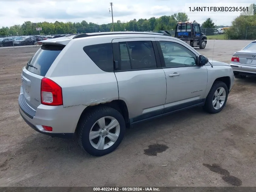 2011 Jeep Compass VIN: 1J4NT1FBXBD236561 Lot: 40224142