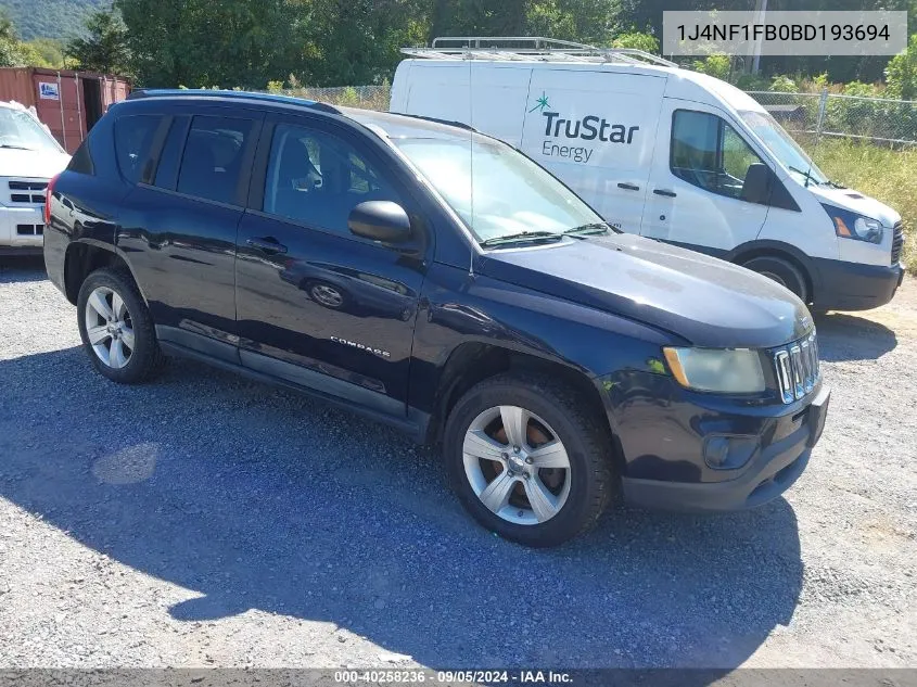 1J4NF1FB0BD193694 2011 Jeep Compass Sport