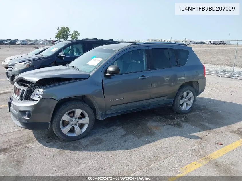 2011 Jeep Compass VIN: 1J4NF1FB9BD207009 Lot: 40292472