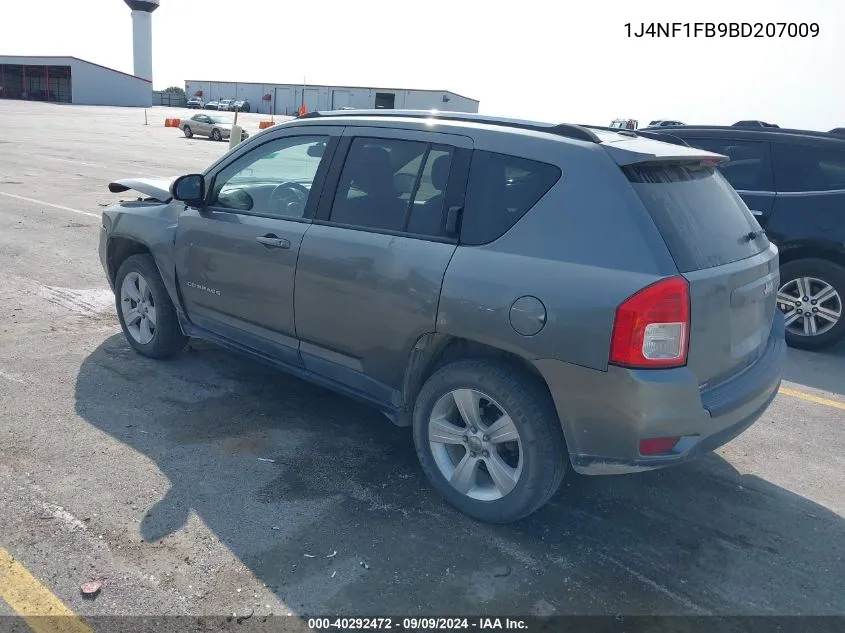 2011 Jeep Compass VIN: 1J4NF1FB9BD207009 Lot: 40292472