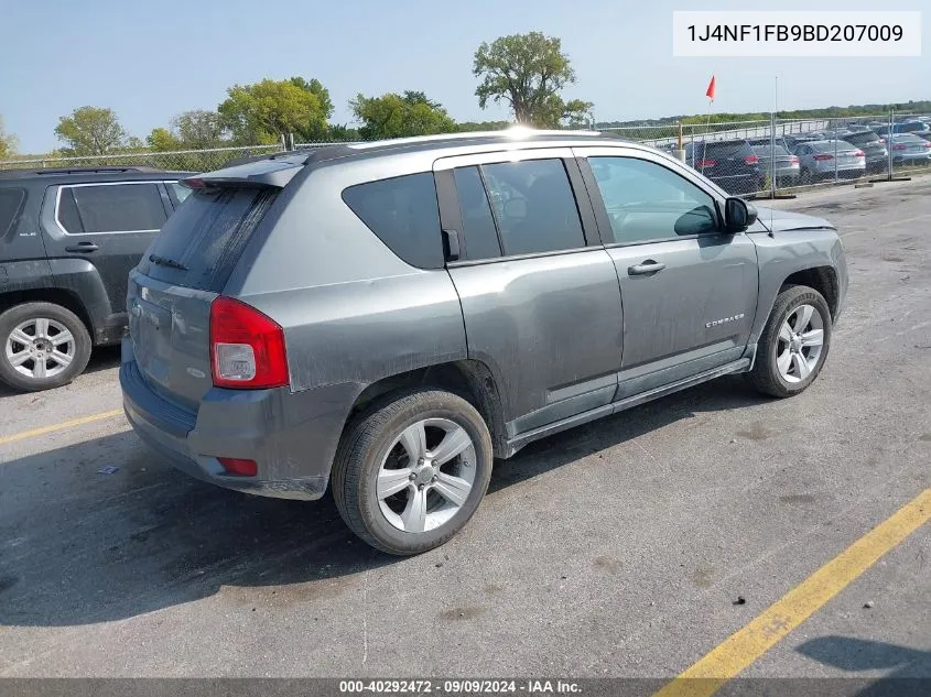 2011 Jeep Compass VIN: 1J4NF1FB9BD207009 Lot: 40292472