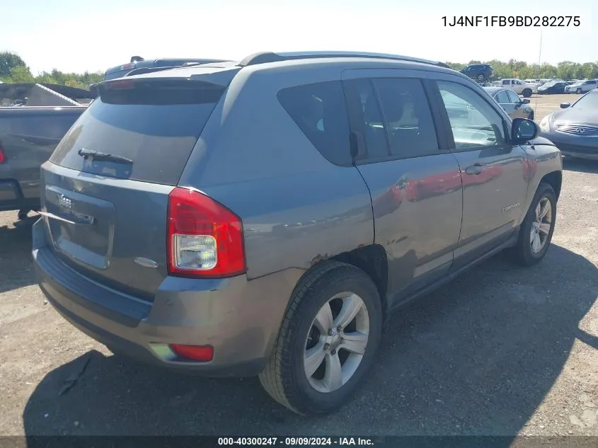 2011 Jeep Compass VIN: 1J4NF1FB9BD282275 Lot: 40300247