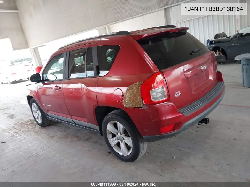 2011 Jeep Compass VIN: 1J4NT1FB3BD138164 Lot: 40311999