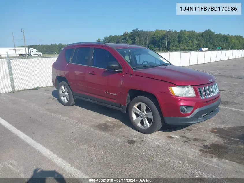 1J4NT1FB7BD170986 2011 Jeep Compass