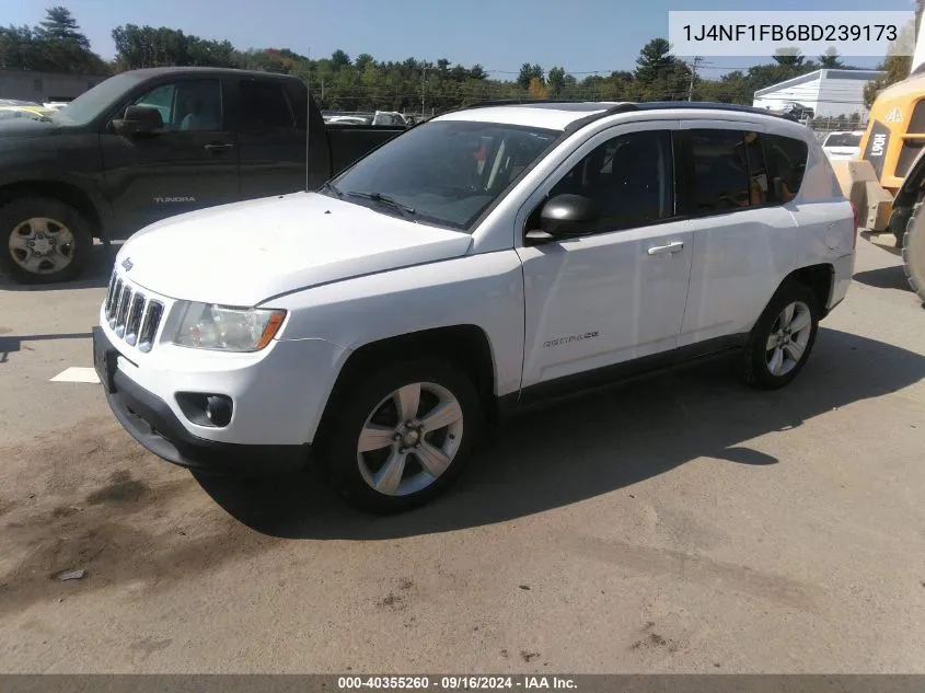 2011 Jeep Compass Sport VIN: 1J4NF1FB6BD239173 Lot: 40355260