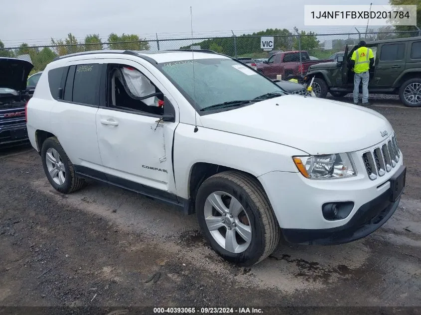 2011 Jeep Compass VIN: 1J4NF1FBXBD201784 Lot: 40393065