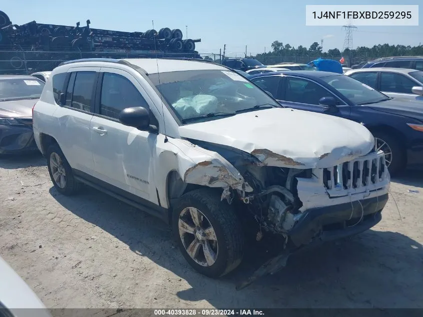 2011 Jeep Compass VIN: 1J4NF1FBXBD259295 Lot: 40393828