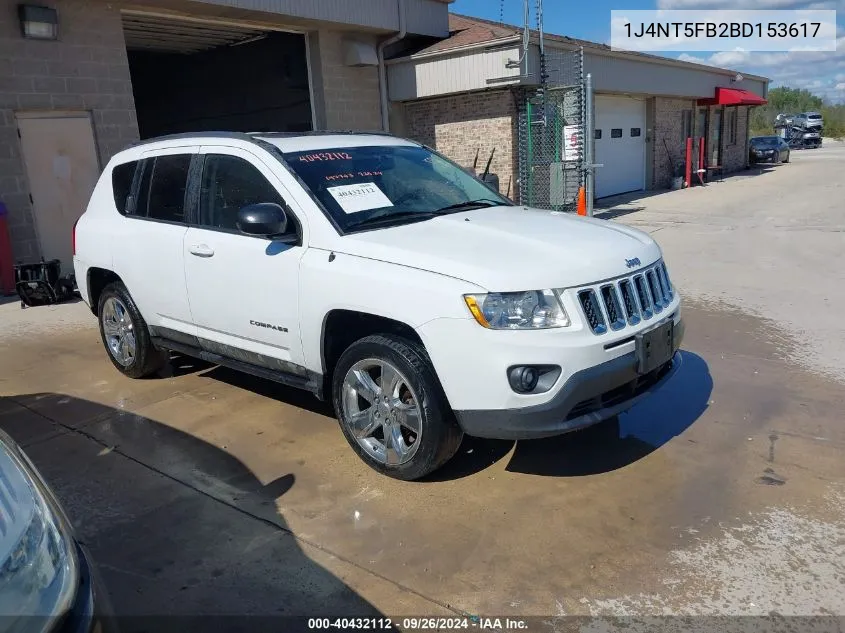 2011 Jeep Compass Limited VIN: 1J4NT5FB2BD153617 Lot: 40432112