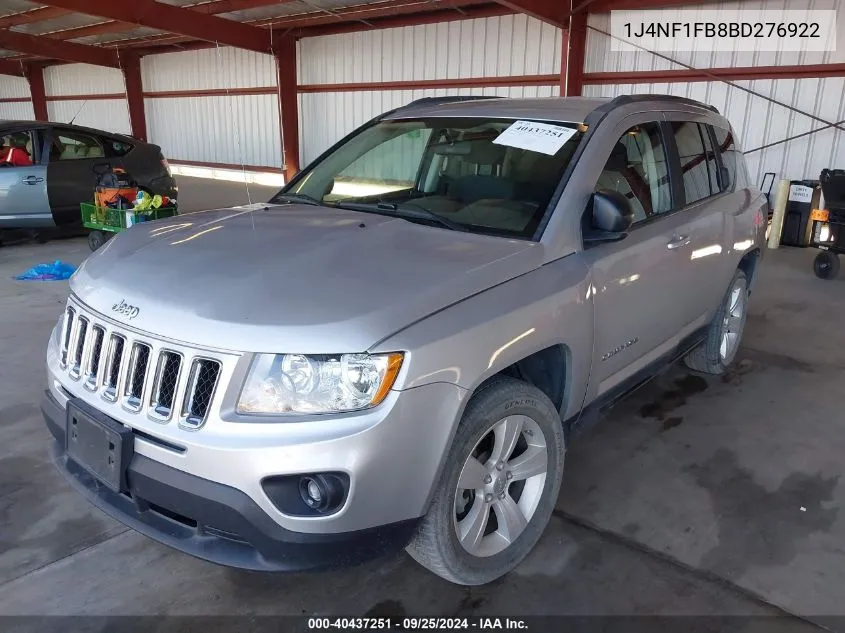 2011 Jeep Compass VIN: 1J4NF1FB8BD276922 Lot: 40437251