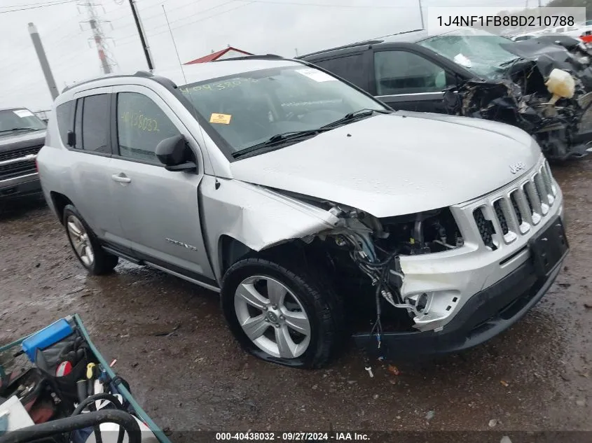 2011 Jeep Compass VIN: 1J4NF1FB8BD210788 Lot: 40438032