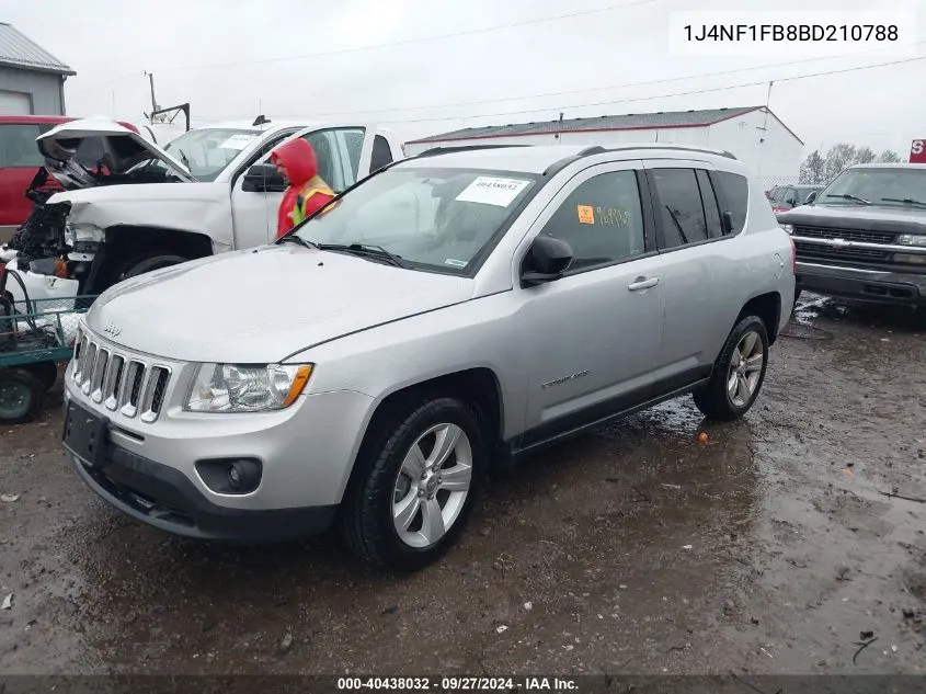 2011 Jeep Compass VIN: 1J4NF1FB8BD210788 Lot: 40438032