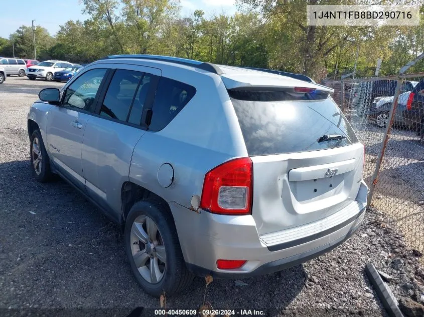 2011 Jeep Compass Sport VIN: 1J4NT1FB8BD290716 Lot: 40450609