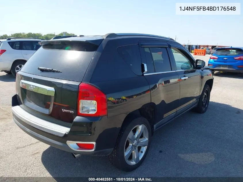 2011 Jeep Compass Limited VIN: 1J4NF5FB4BD176548 Lot: 40482551