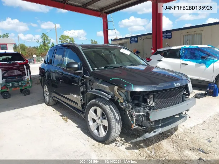 2011 Jeep Compass VIN: 1J4NF1FB2BD135926 Lot: 40519944